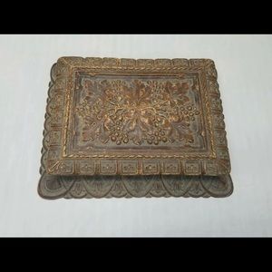 BARRAICINI LUXURY ANTIQUE CHOCOLATE WOOD BOX RARE